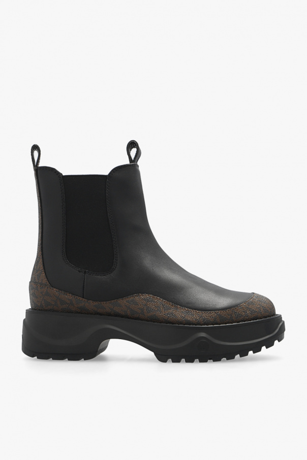 michael michael kors dupree two tone leather boot